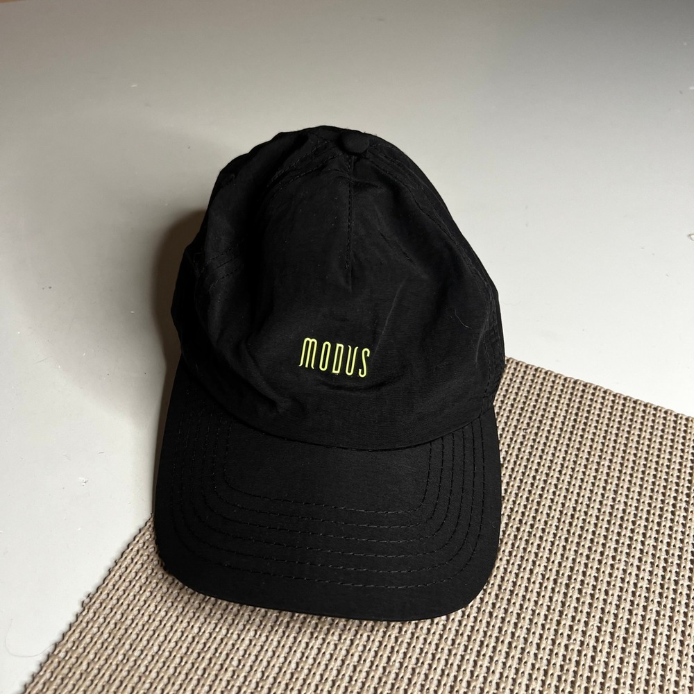 Modus Bay Area California Black Neon Stay In Motion Adjustable Bungee Hat Cap